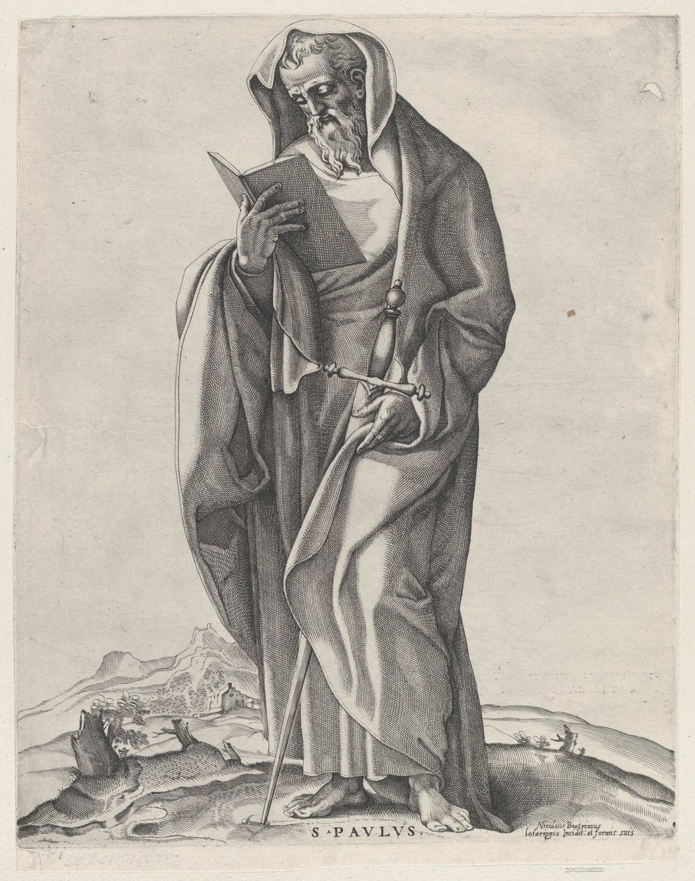 Starý muž svatý Pavel, 1530-66., 1530-66. od Nicolas Beatrizet