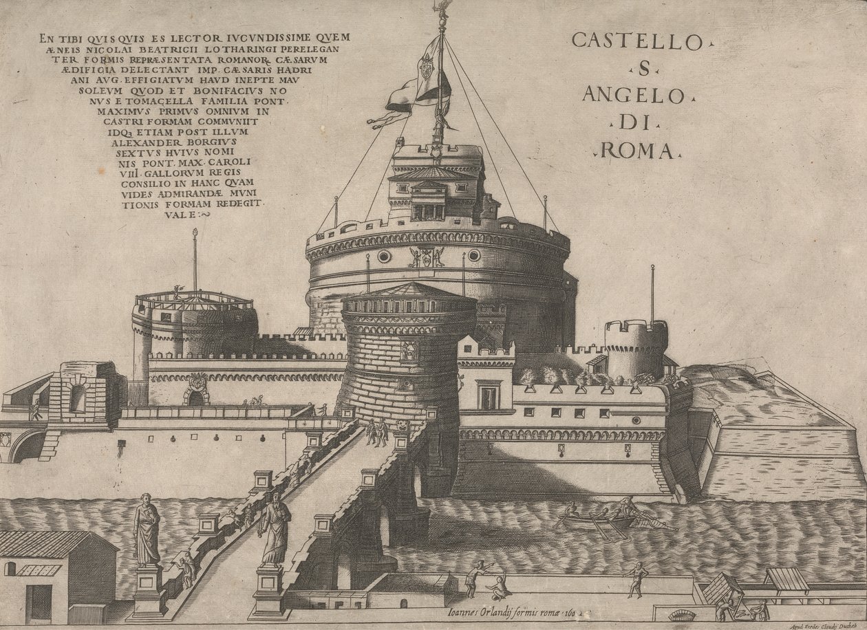Hrad S. Angelo Římský od Nicolas Beatrizet