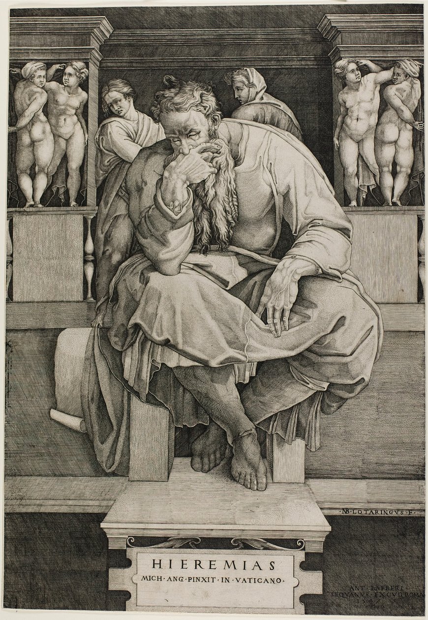 Jeremiáš od Nicolas Beatrizet