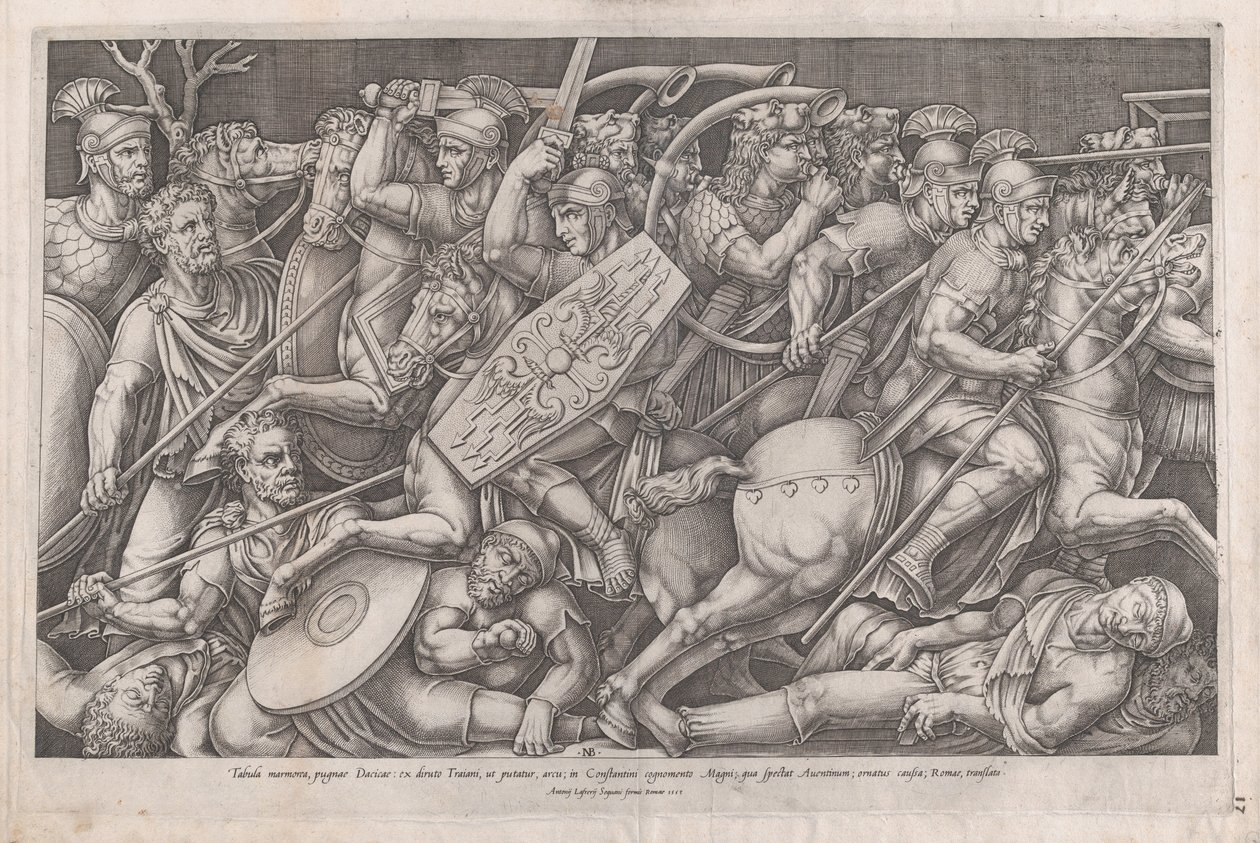Mirror of Roman Magnificence: Daican War, 1553., 1553. od Nicolas Beatrizet