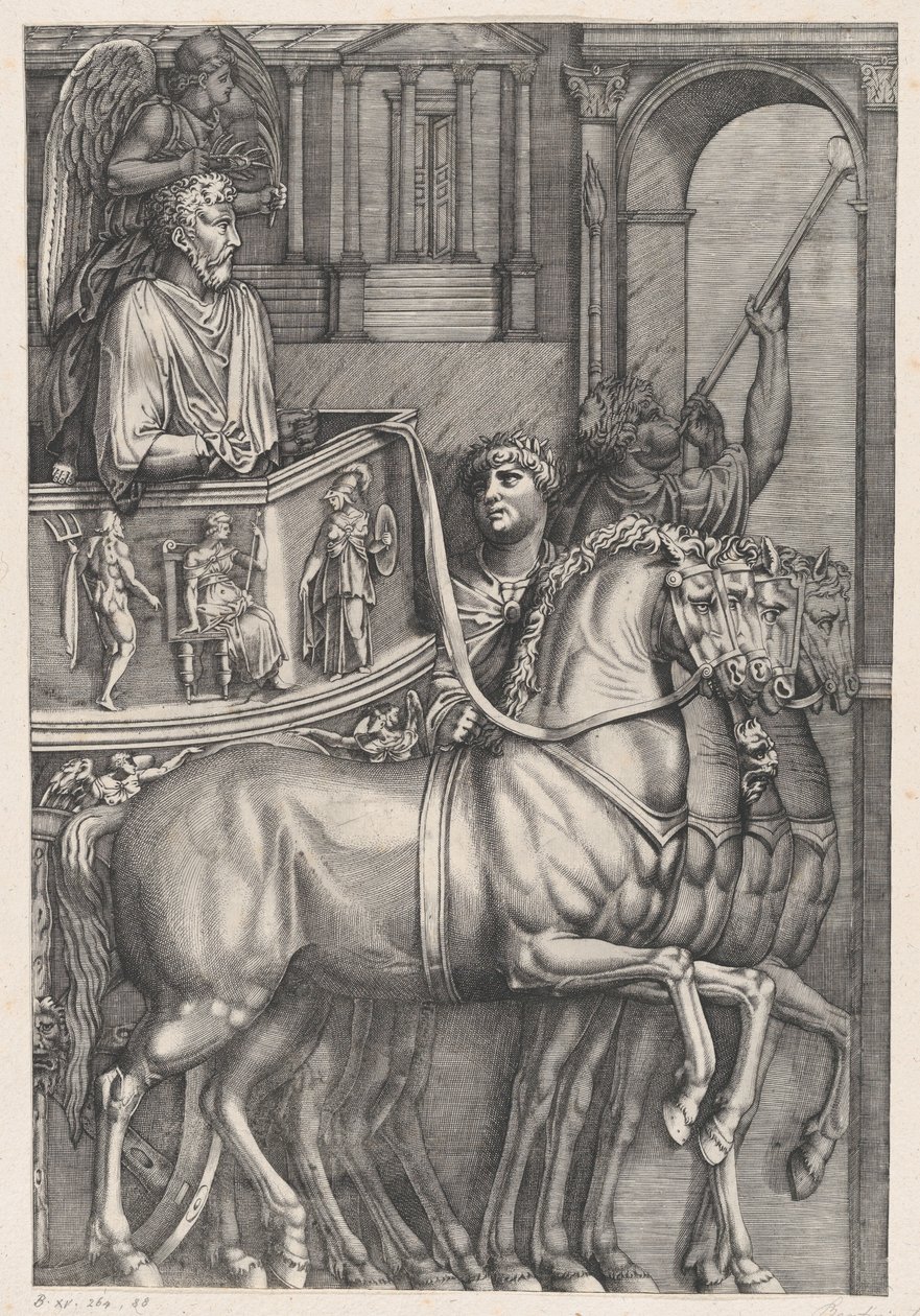 Triumf Marka Aurelia, 1550., 1550. od Nicolas Beatrizet