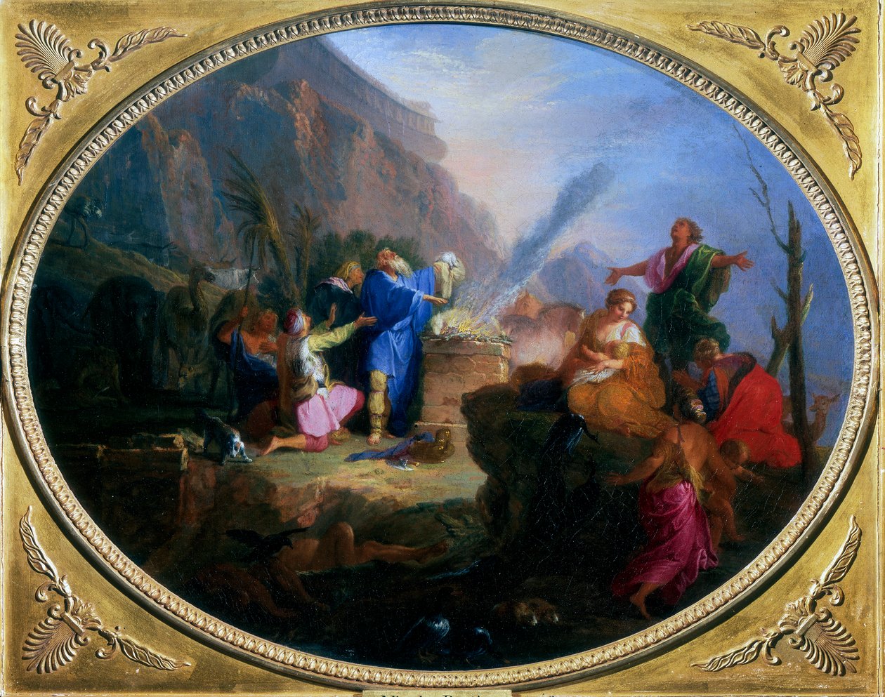 Noahs Sacrifice, c1688-1736 od Nicolas Bertin