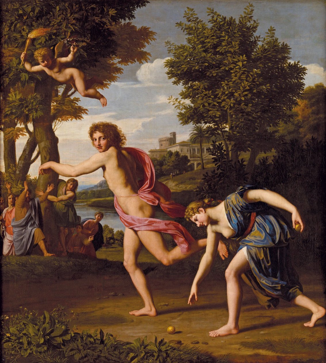 Hippomenes a Atalanta od Nicolas Colombel