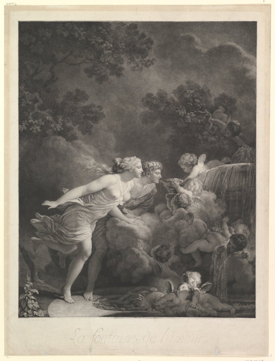 Fontána lásky, 1785. od Nicolas Francois Regnault