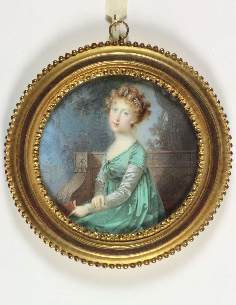 Marie-Antoinette-Therese, princezna z Asturie (smalt) od Nicolas François Dun