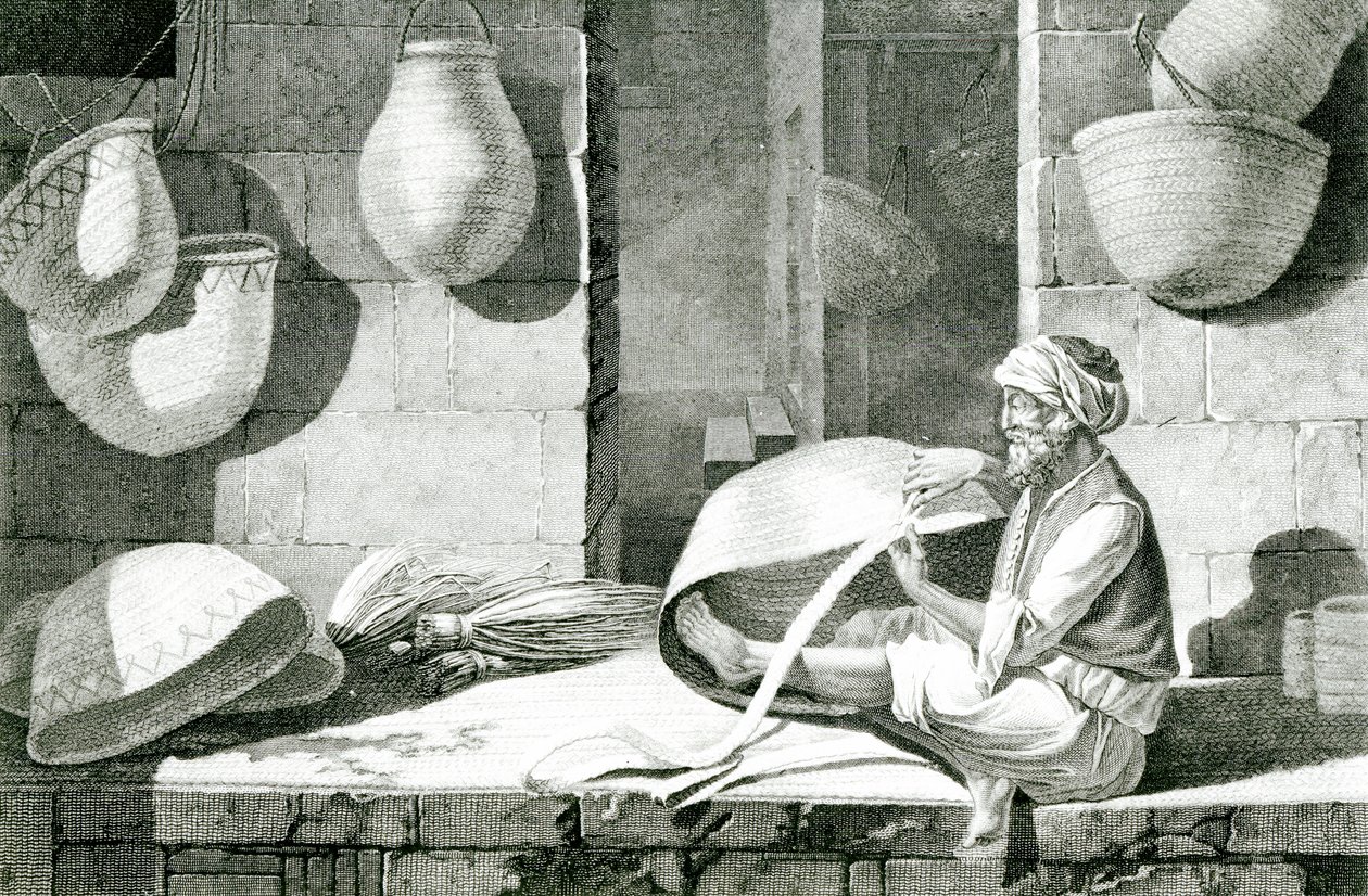 Výrobce rohoží a košíkář od Nicolas Jacques (after) Conte