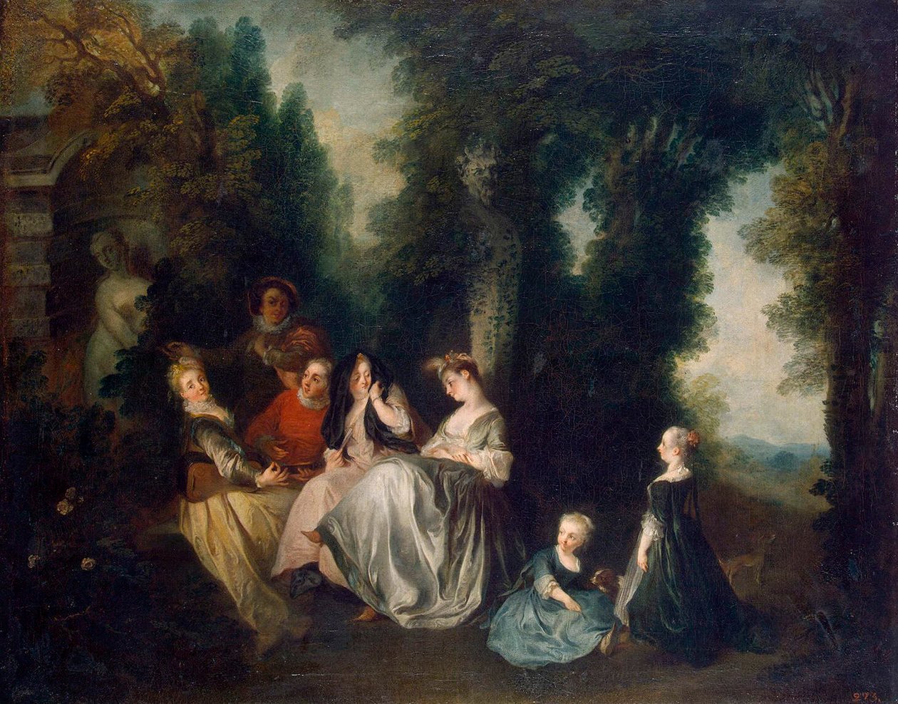 Párty v zahradě“, 1690-1743. od Nicolas Lancret