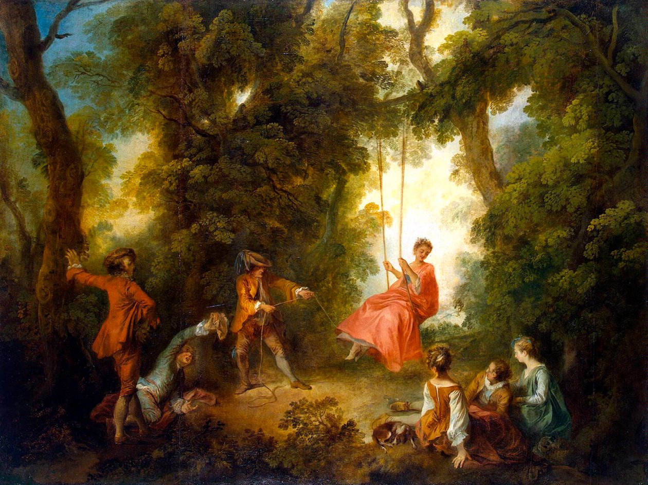 Swing“, 30. léta 18. století. od Nicolas Lancret