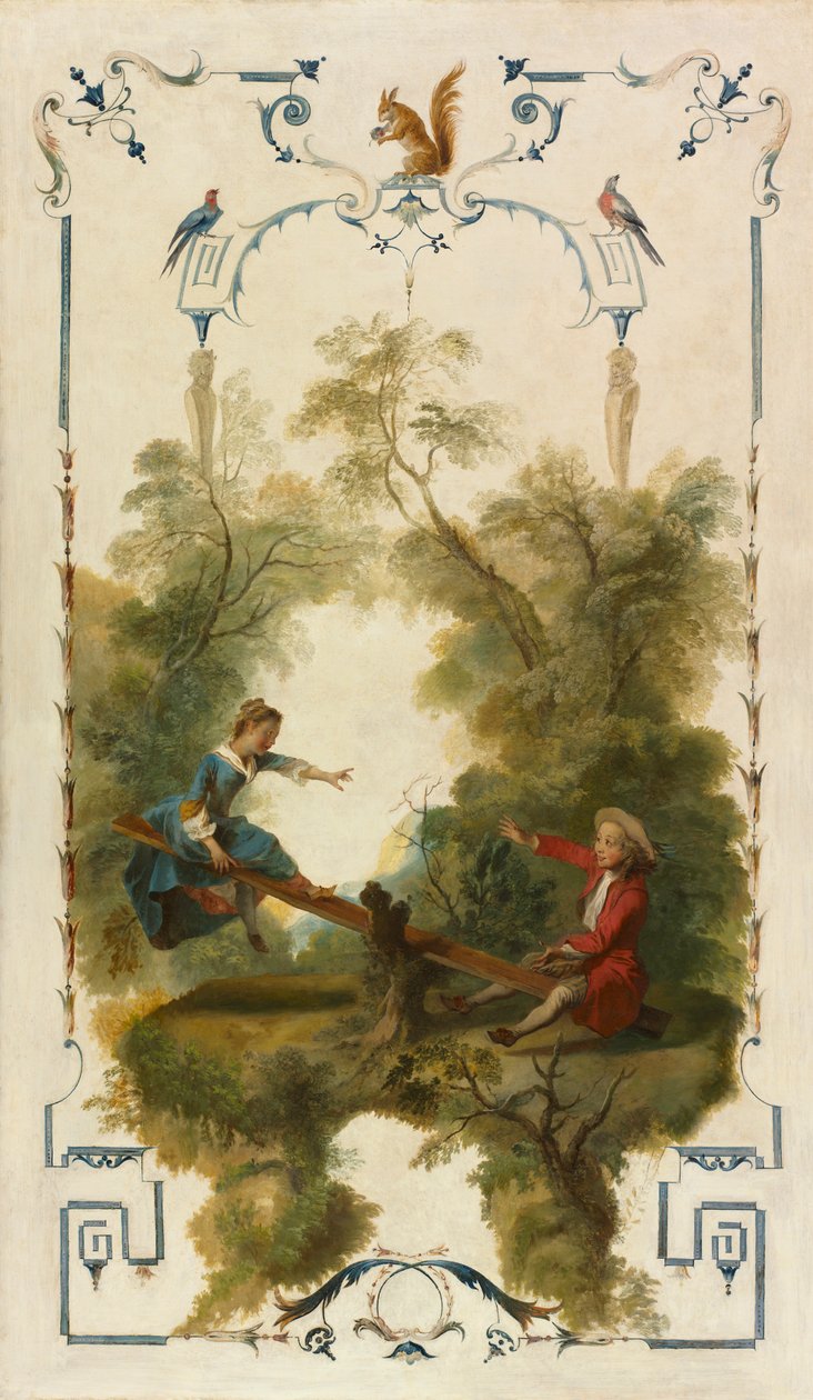 See-Saw, c. 1723-1727. od Nicolas Lancret