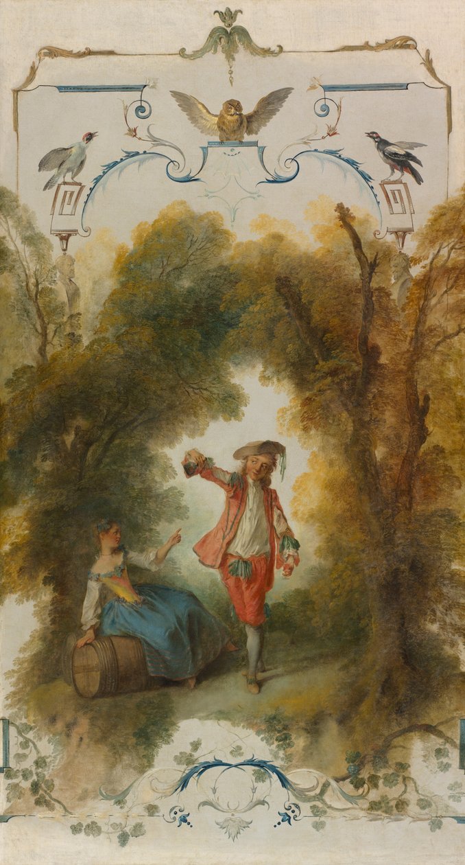 Vinice, asi 1723-27 (olej na plátně) od Nicolas Lancret