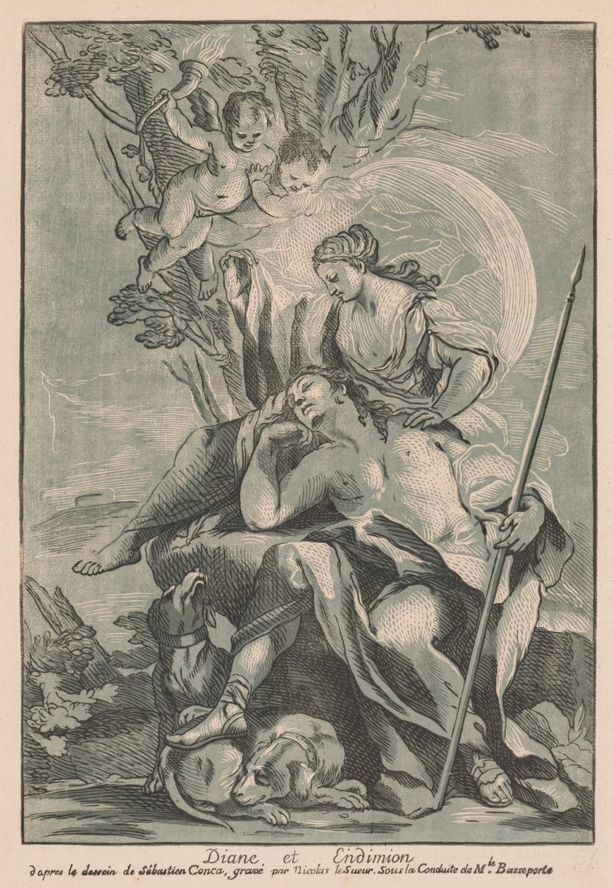 Diana a Endymion. od Nicolas LeSueur
