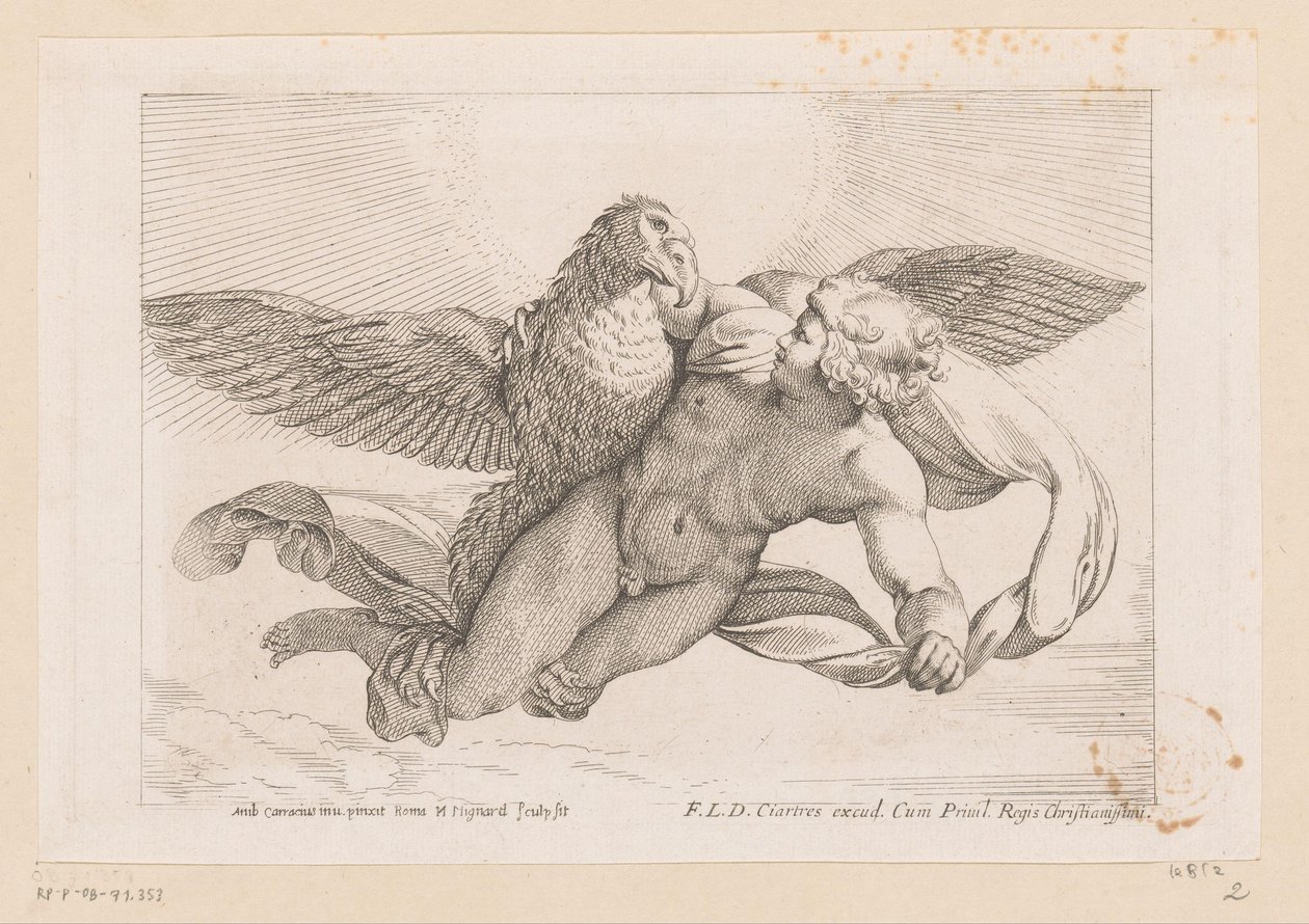 Únos Ganymeda od Nicolas Mignard