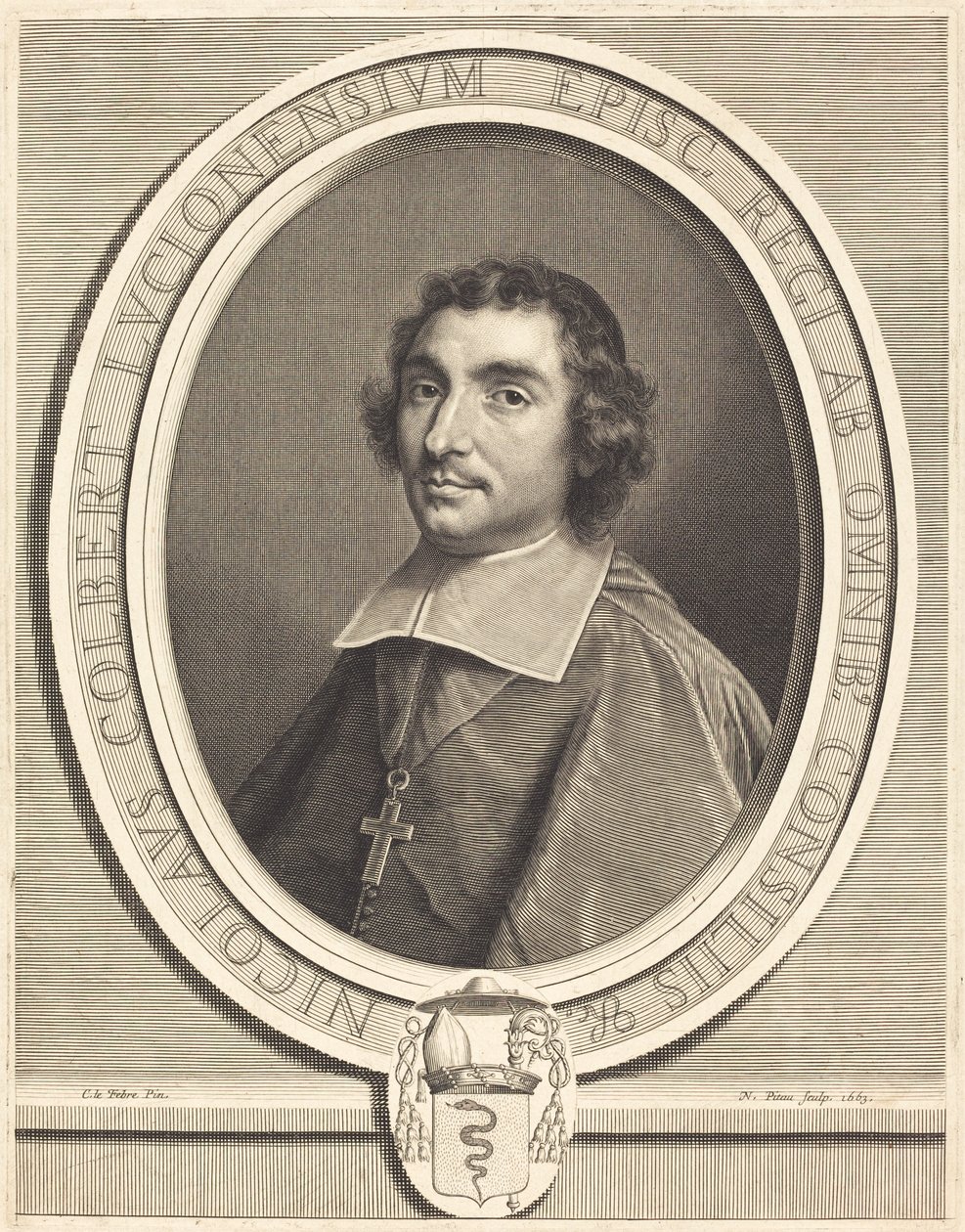 Nicolas Colbert od Nicolas Pitau I after Claude Lefebvre
