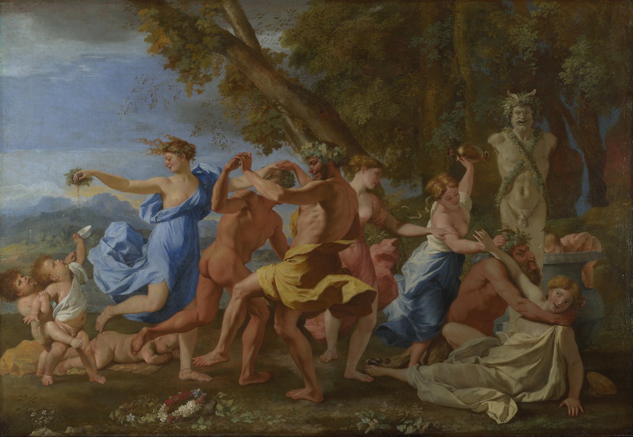 Bakchanal before a Herm, c.1634 od Nicolas Poussin