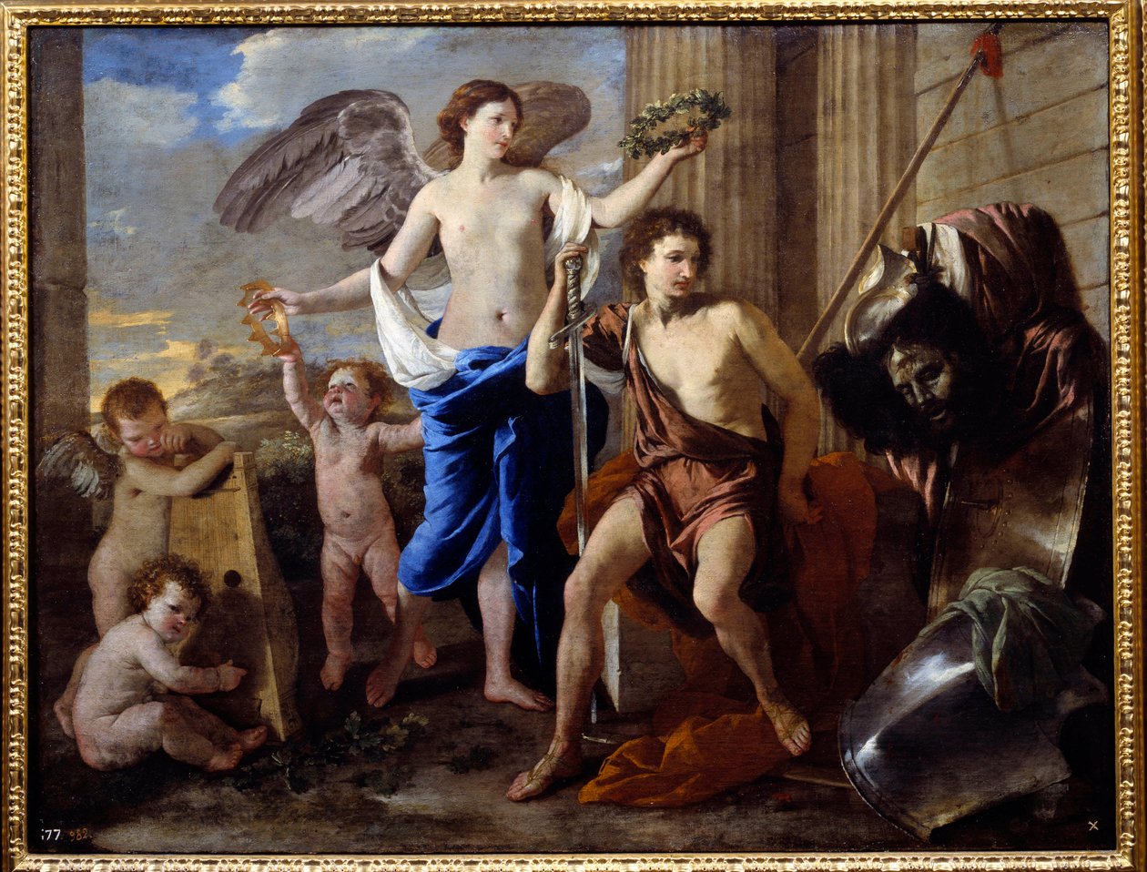 Davidův triumf. Obraz Nicolase Poussina (1594-1665) od Nicolas Poussin
