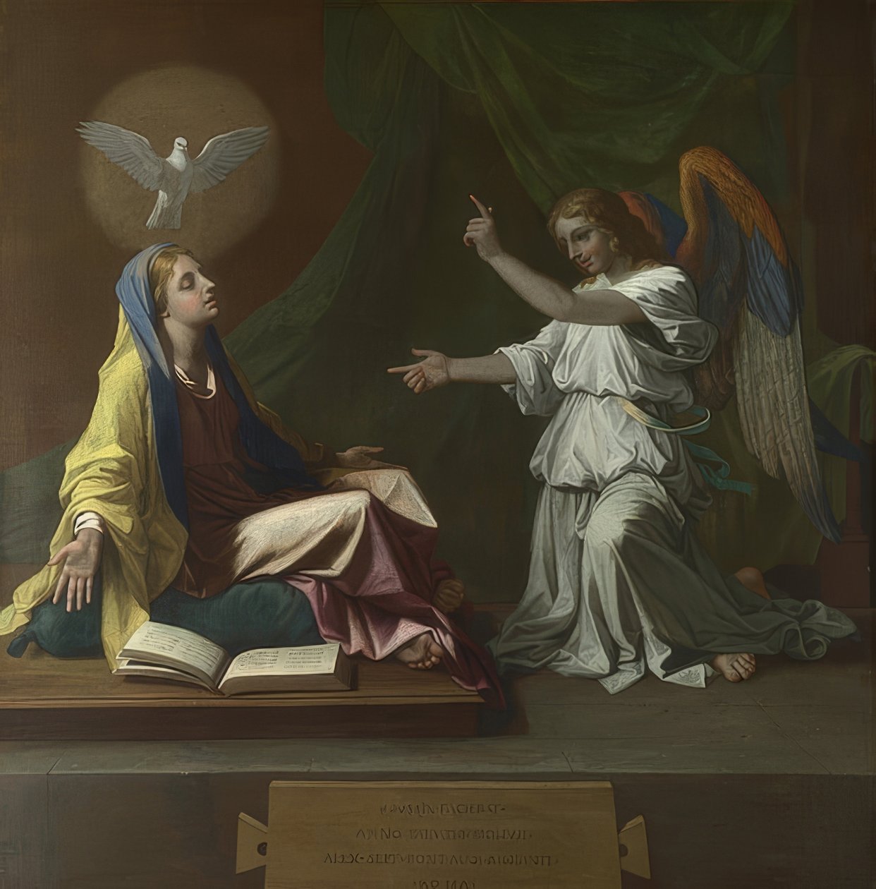 Zvěstování. 1657 od Nicolas Poussin