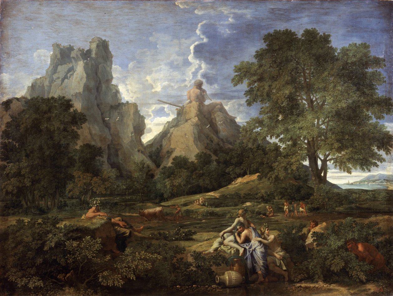 Krajina s Polyfémem, 1649 od Nicolas Poussin