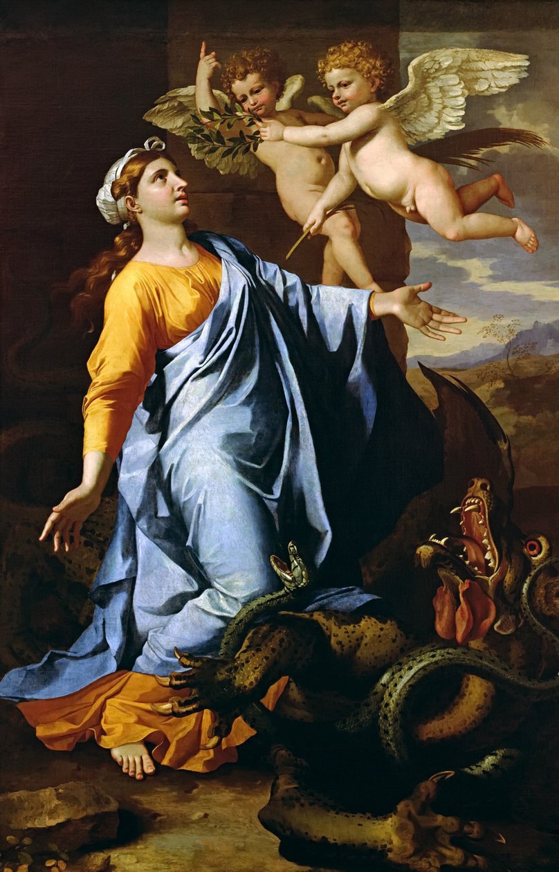 Svatá Markéta, z roku 1638. od Nicolas Poussin