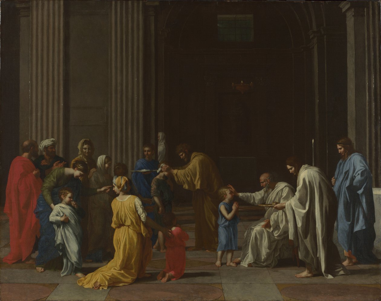 Sedm svátostí: Biřmování, cca 1637-1640 od Nicolas Poussin