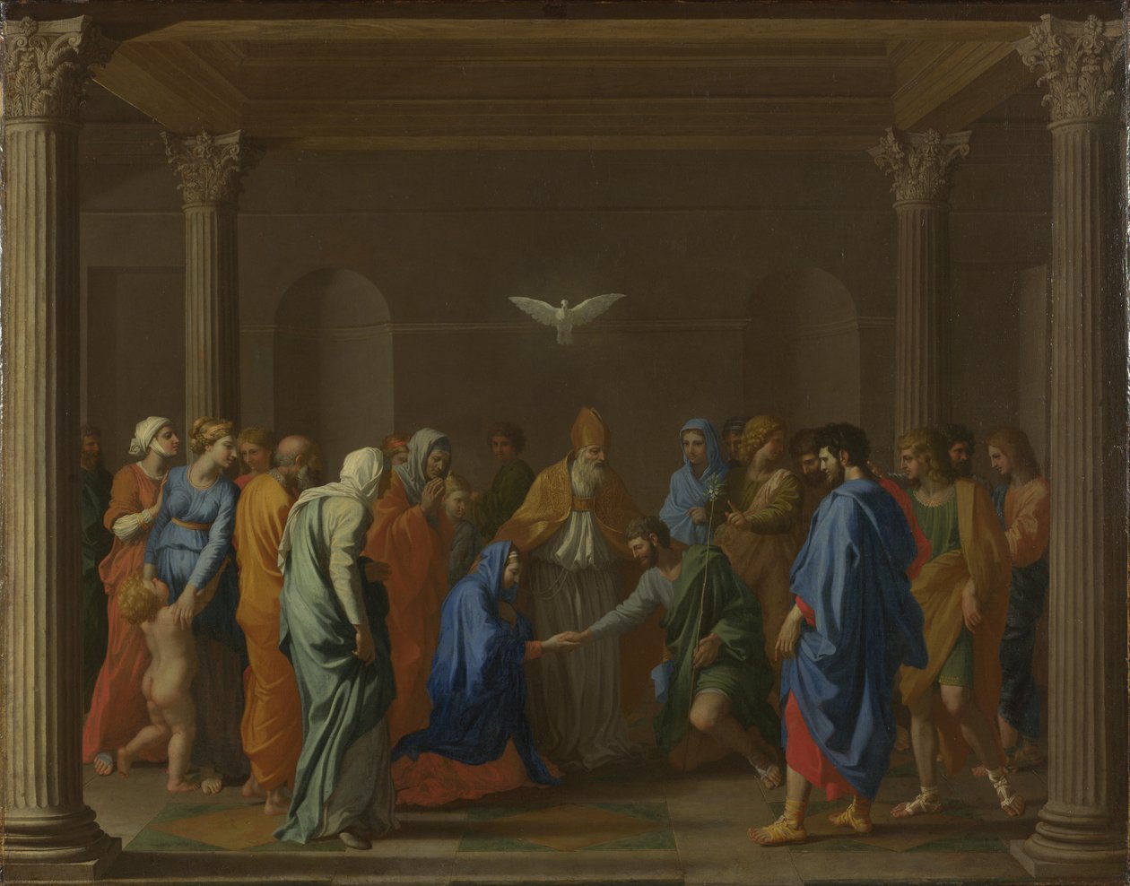 Sedm svátostí: Manželství, cca 1637-1640 od Nicolas Poussin