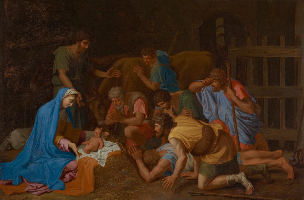 Klanění pastýřů od Nicolas Poussin