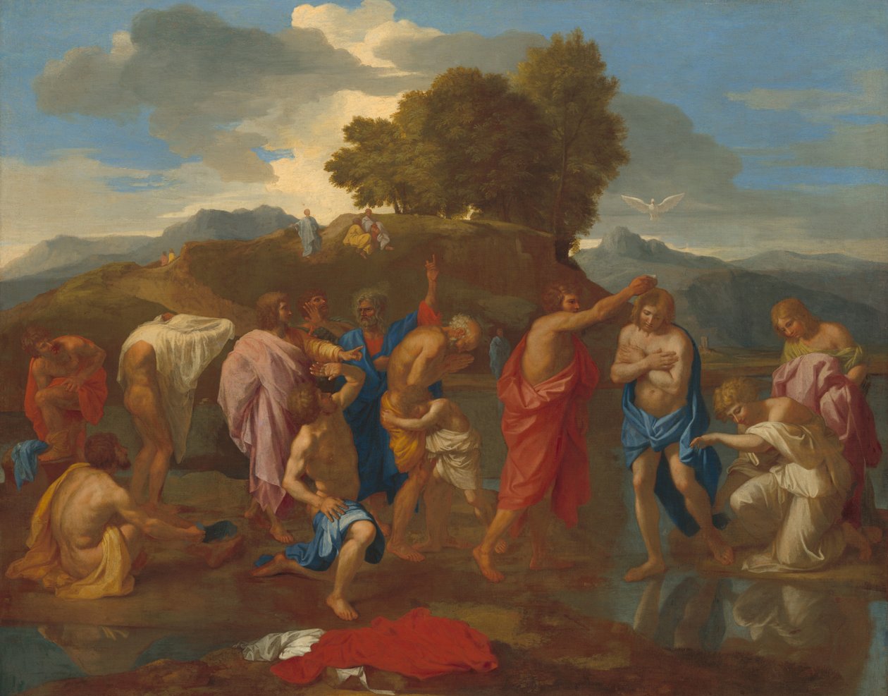 Křest Krista, 16411642. od Nicolas Poussin