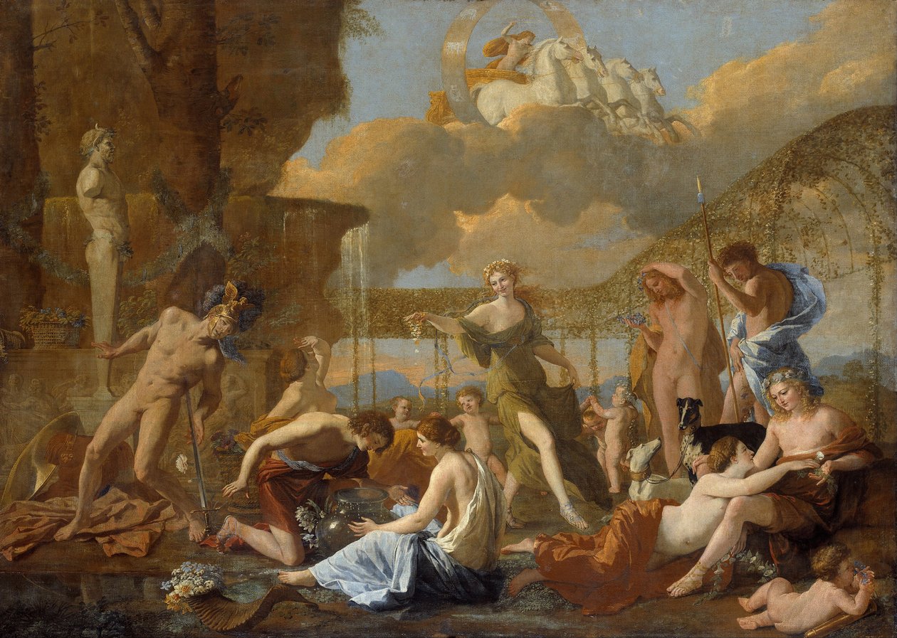 Říše Flora, 1631 od Nicolas Poussin