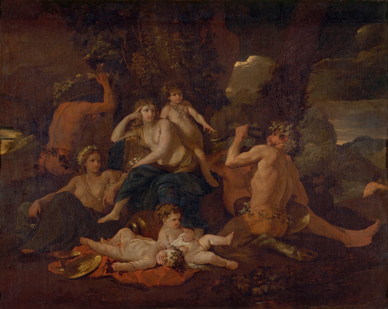 The Infancy of Bacchus, c.1630 od Nicolas Poussin