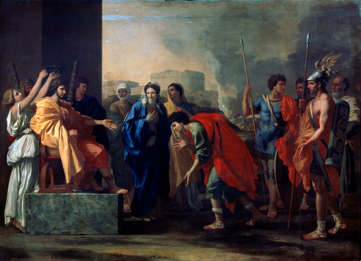 Velkodušnost Scipio Africanus, 1640. od Nicolas Poussin