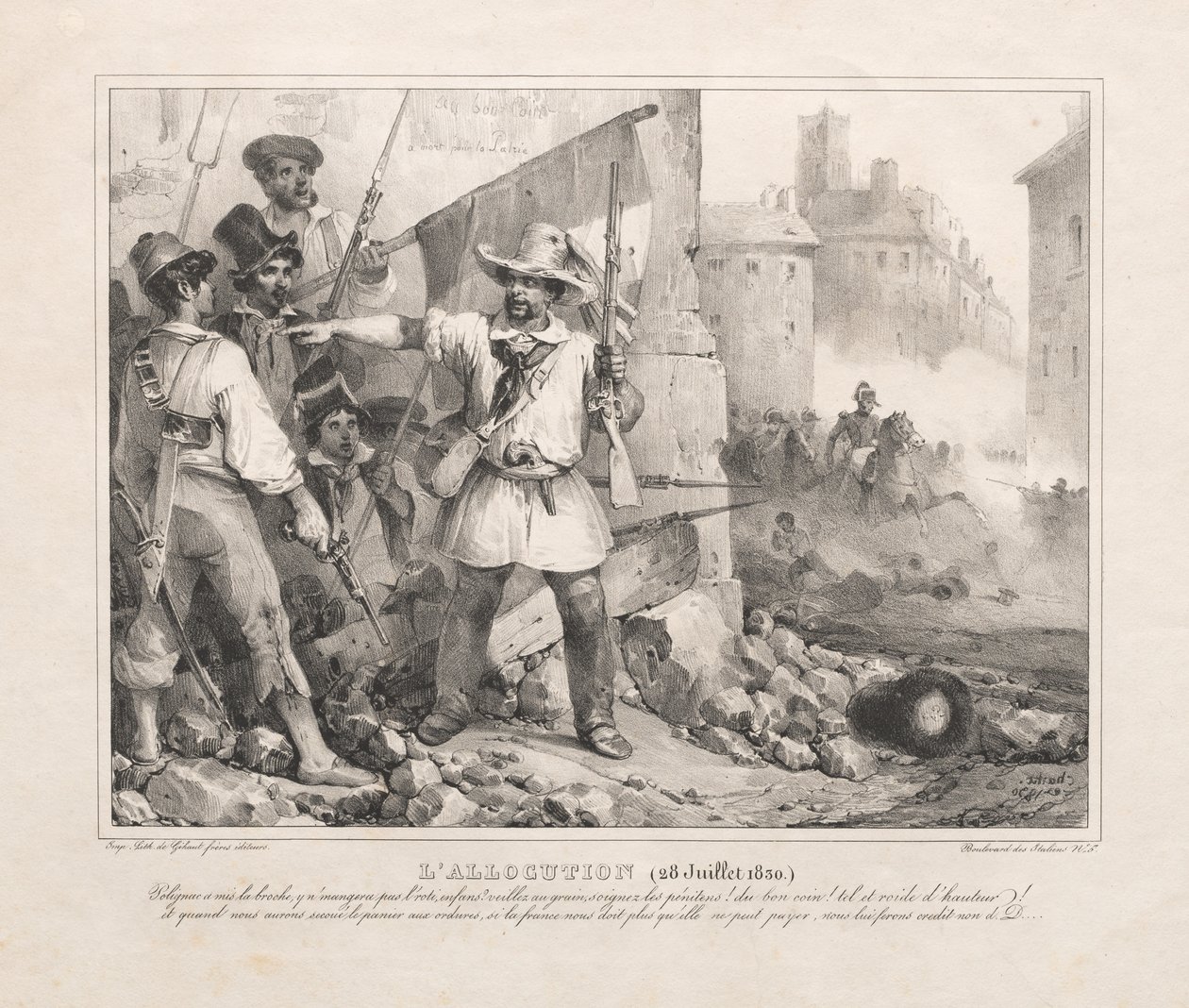 Příděl (28. července 1830) od Nicolas Toussaint Charlet