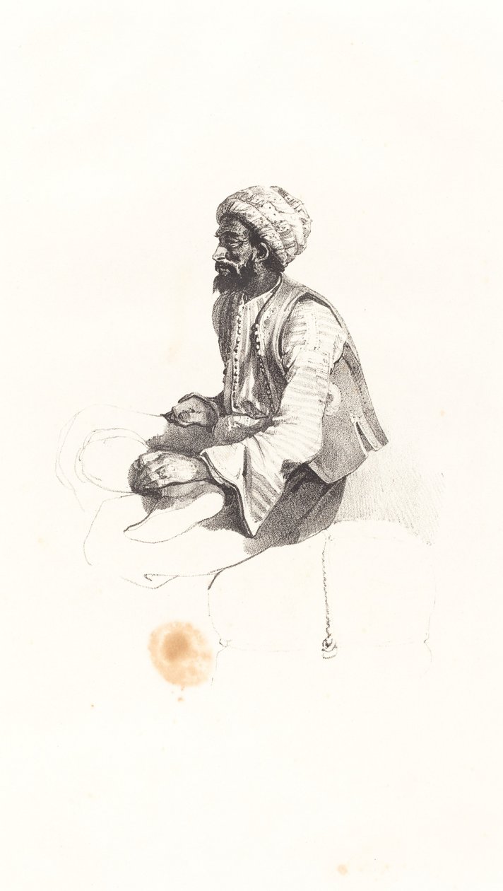 Sedící Turek od Nicolas Toussaint Charlet