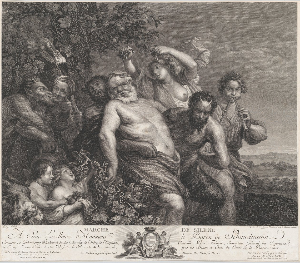 Triumf Silenus, 1775-78., 1775-78. od Nicolas de Launay