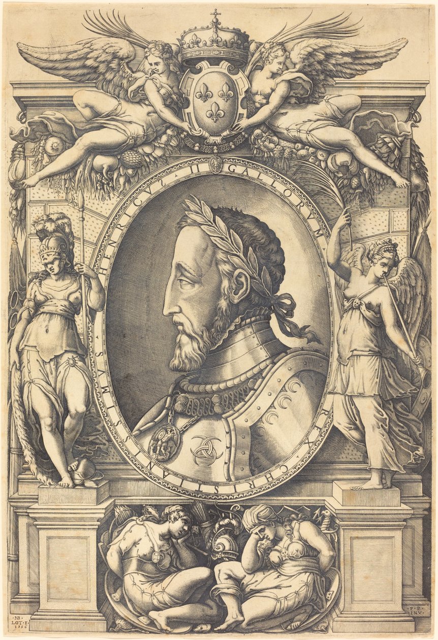 Henri II, král Francie od Nicolaus Beatrizet