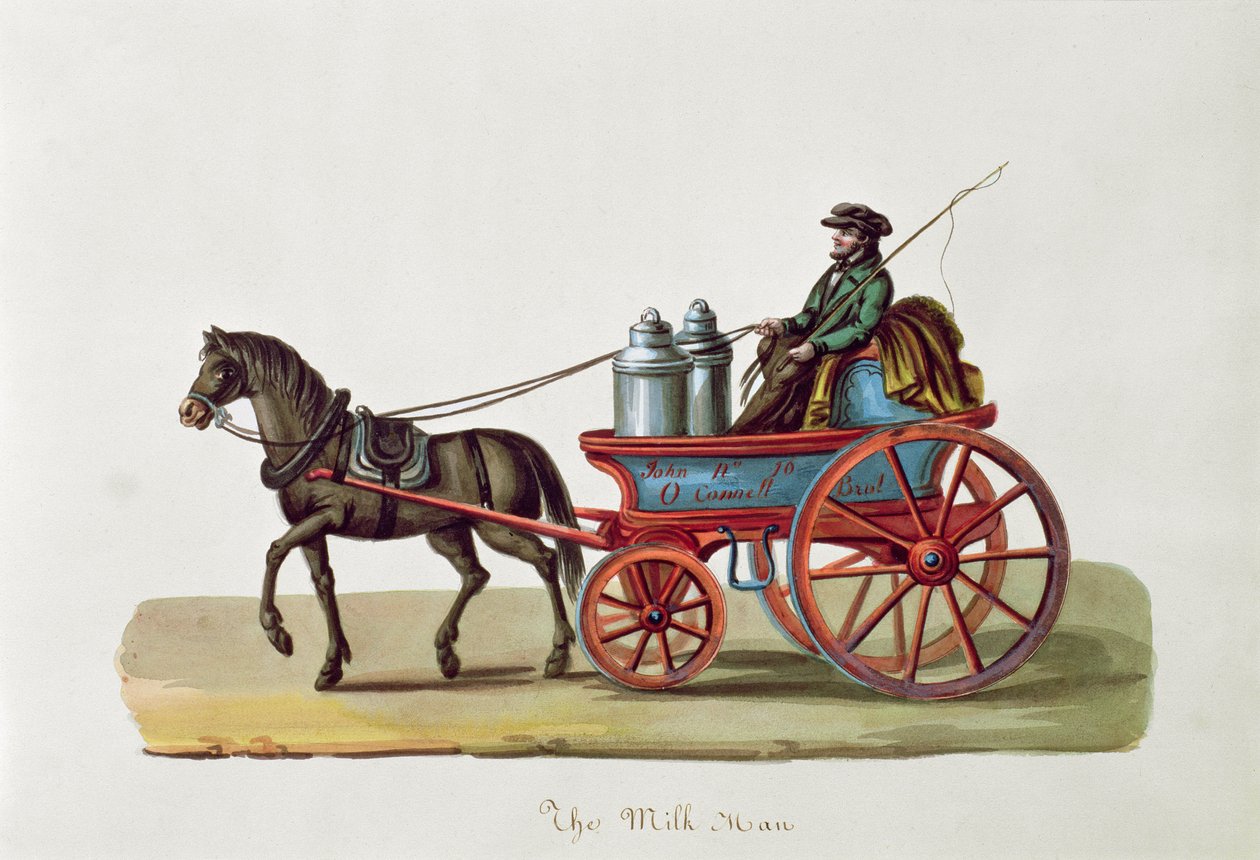 The Milk Man, c.1840-44 od Nicolino Calyo