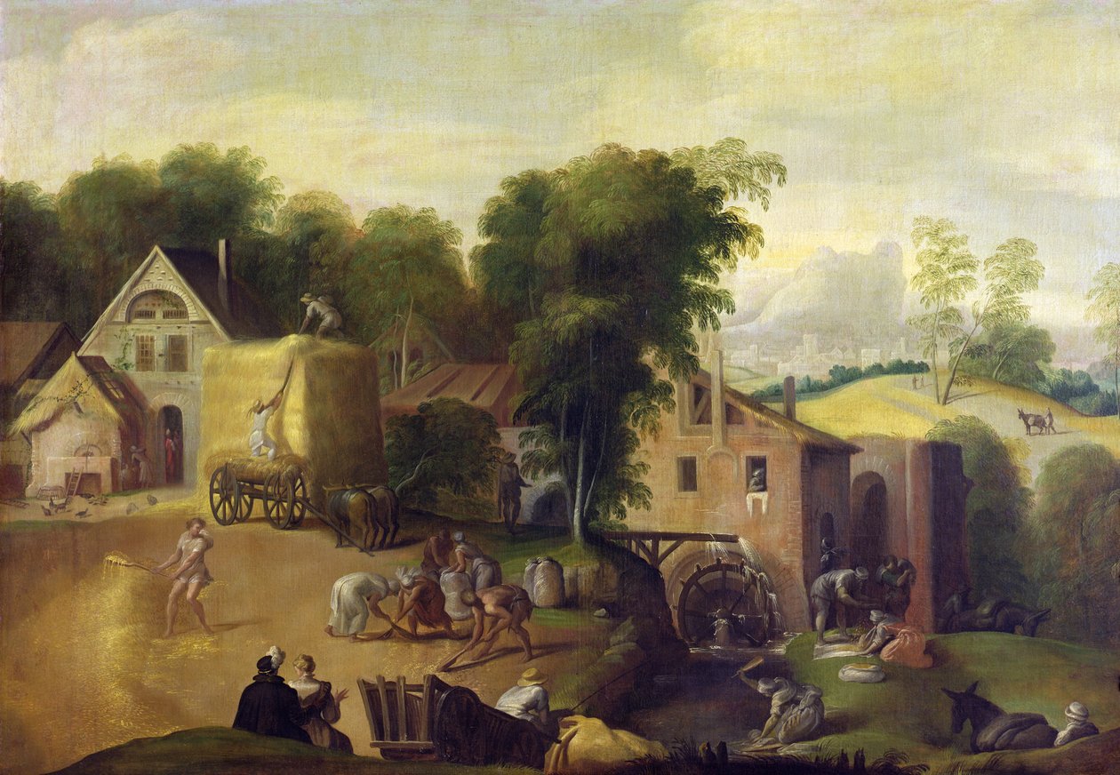 Winnowing the Grain od Nicolo dell Abate