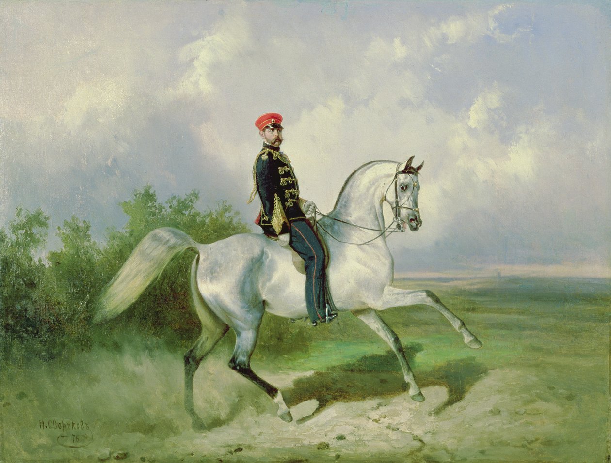 Portrét císaře Alexandra II. (1818-81) 1876 od Nikolai Egorevich Sverchkov