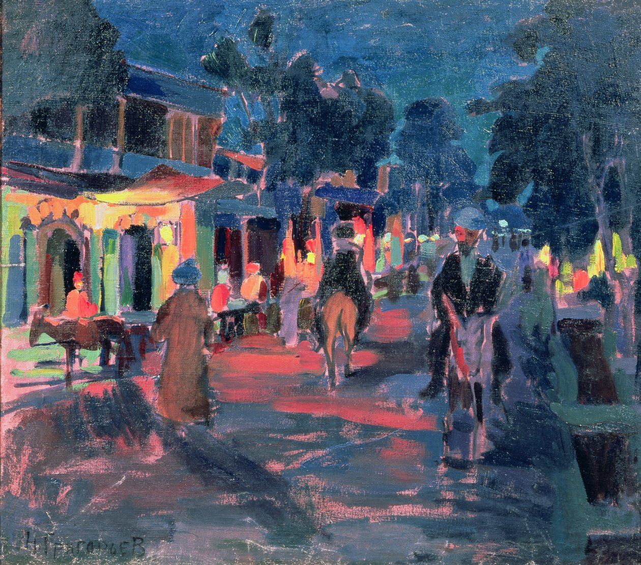 Noční kavárna, 1910 od Nikolai Grigoryev