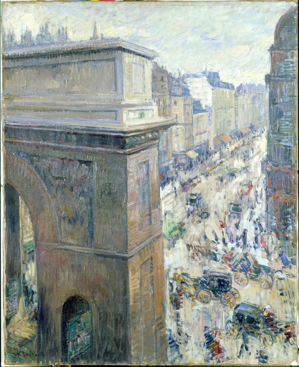 Porte Saint-Martin, c. 1902. od Nikolai Alexandrovich Tarkhov
