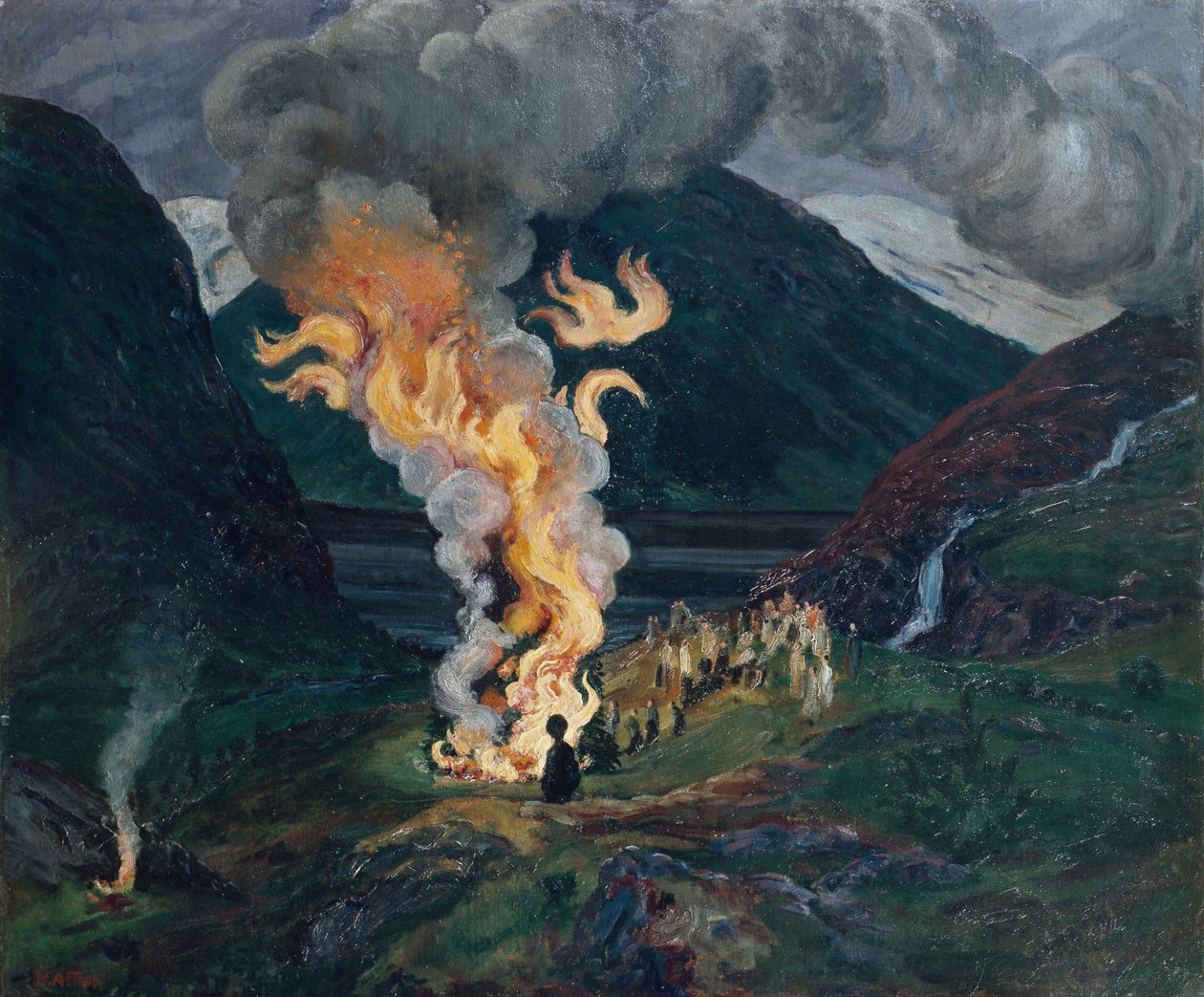 Svatojánský oheň od Nikolai Astrup