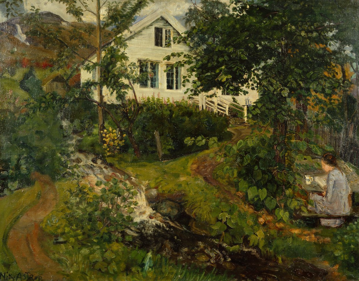 Stará fara, před rokem 1908 od Nikolai Astrup
