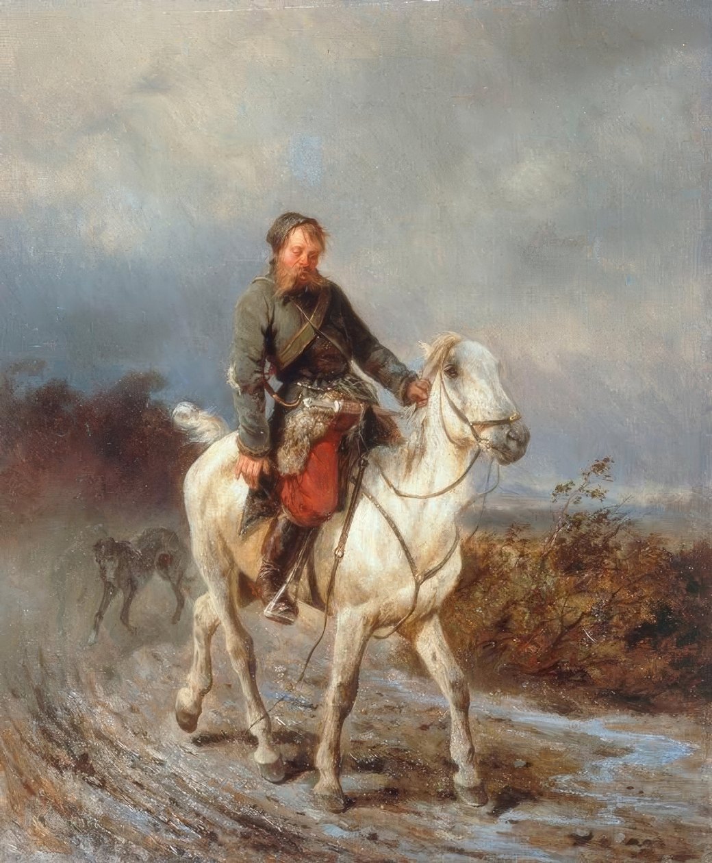 Návrat z lovu od Nikolai Jegorowitsch Swertschkow