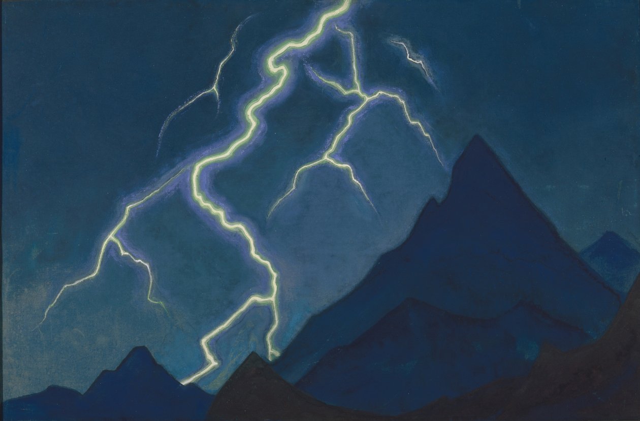 Volání nebes. Blesk, 1935-1936 od Nikolai Konstantinowitsch Roerich