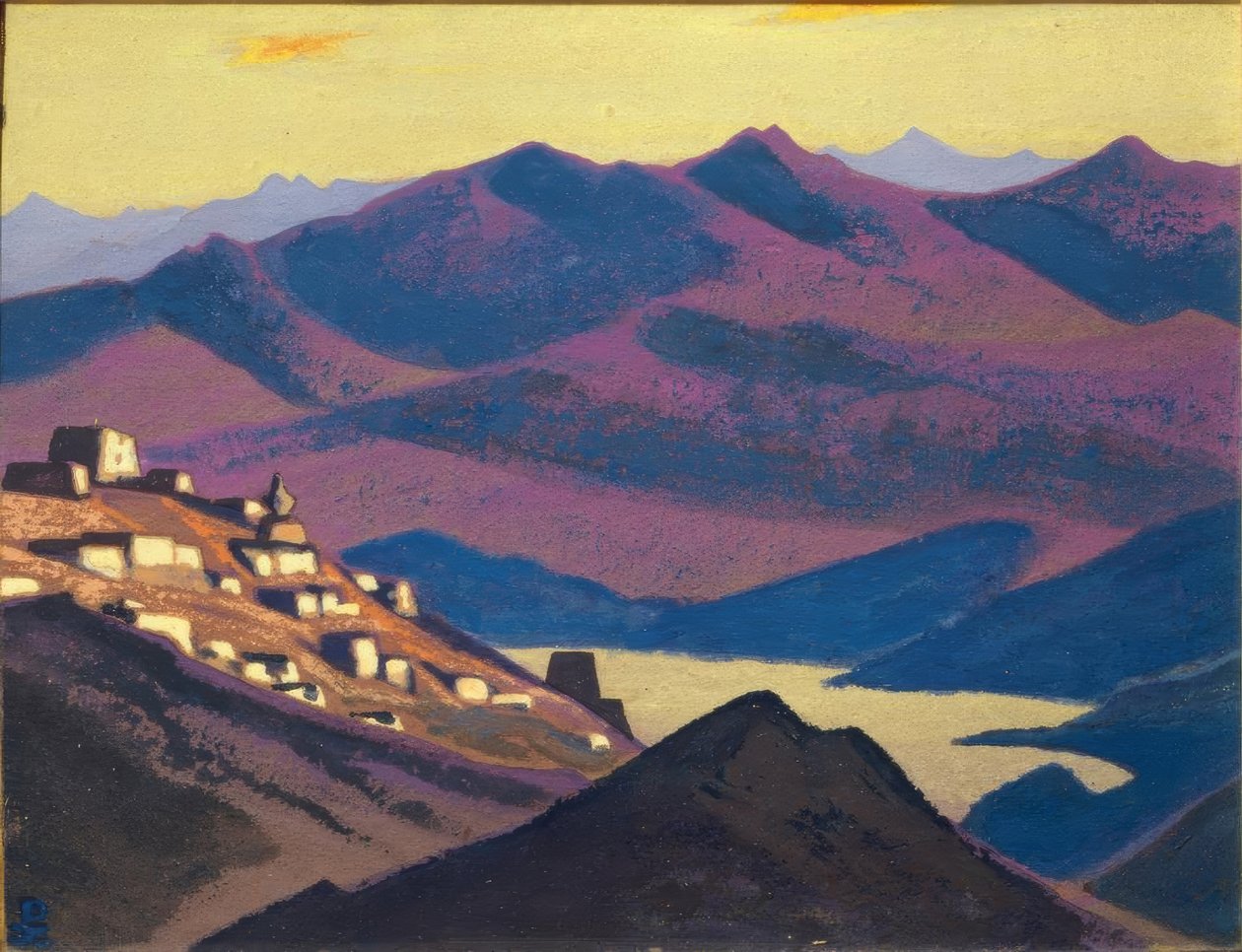 Jam Zo Lake (osada v horách) od Nikolai Konstantinowitsch Roerich