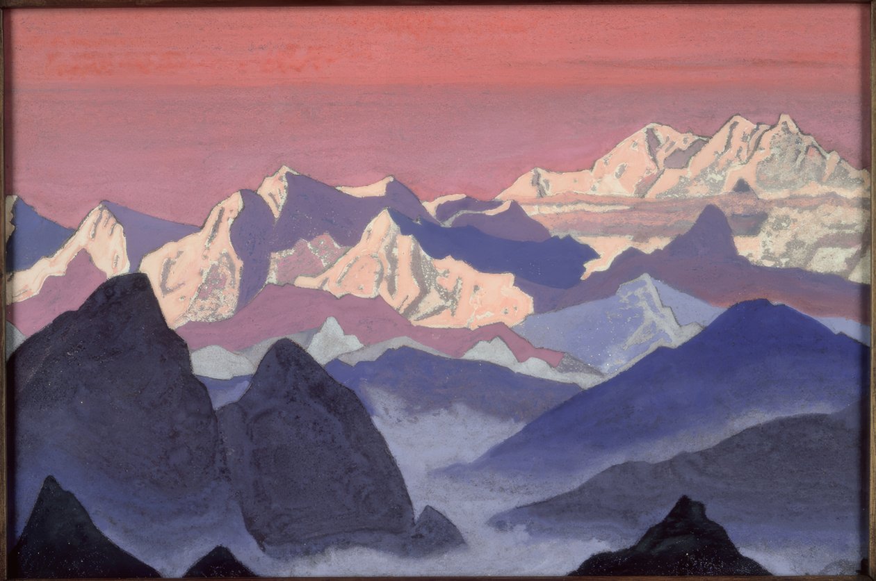 Kangchenjunga / obraz N. K. Roericha od Nikolai Konstantinowitsch Roerich