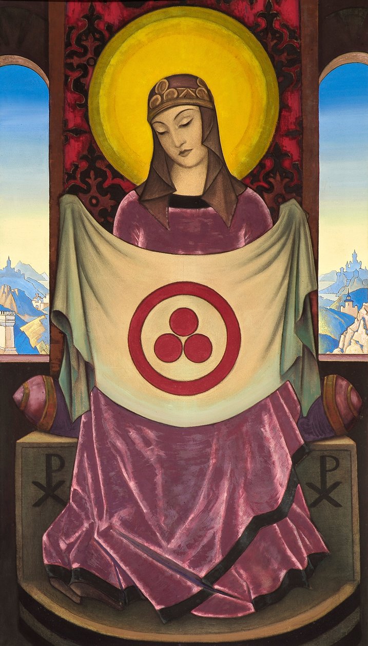 Madonna Oriflamma, 1932. od Nikolai Konstantinowitsch Roerich