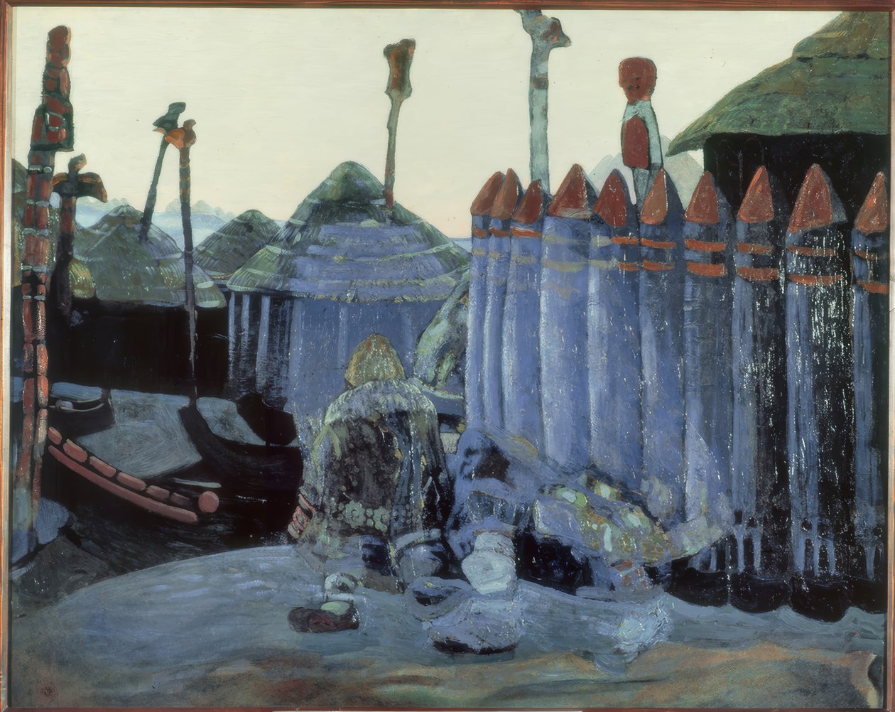 N. K. Roerich, Pohanský chrám od Nikolai Konstantinowitsch Roerich