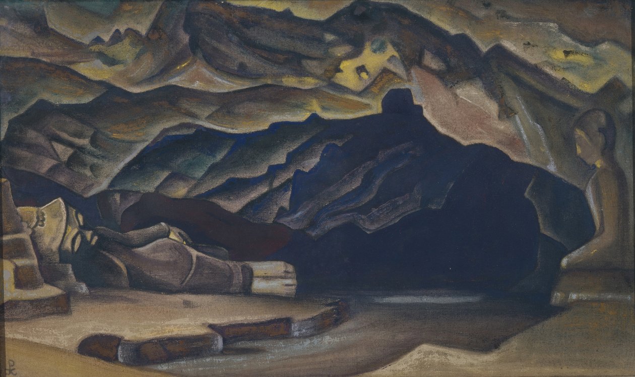 Parinirvana, 1935-1936 od Nikolai Konstantinowitsch Roerich
