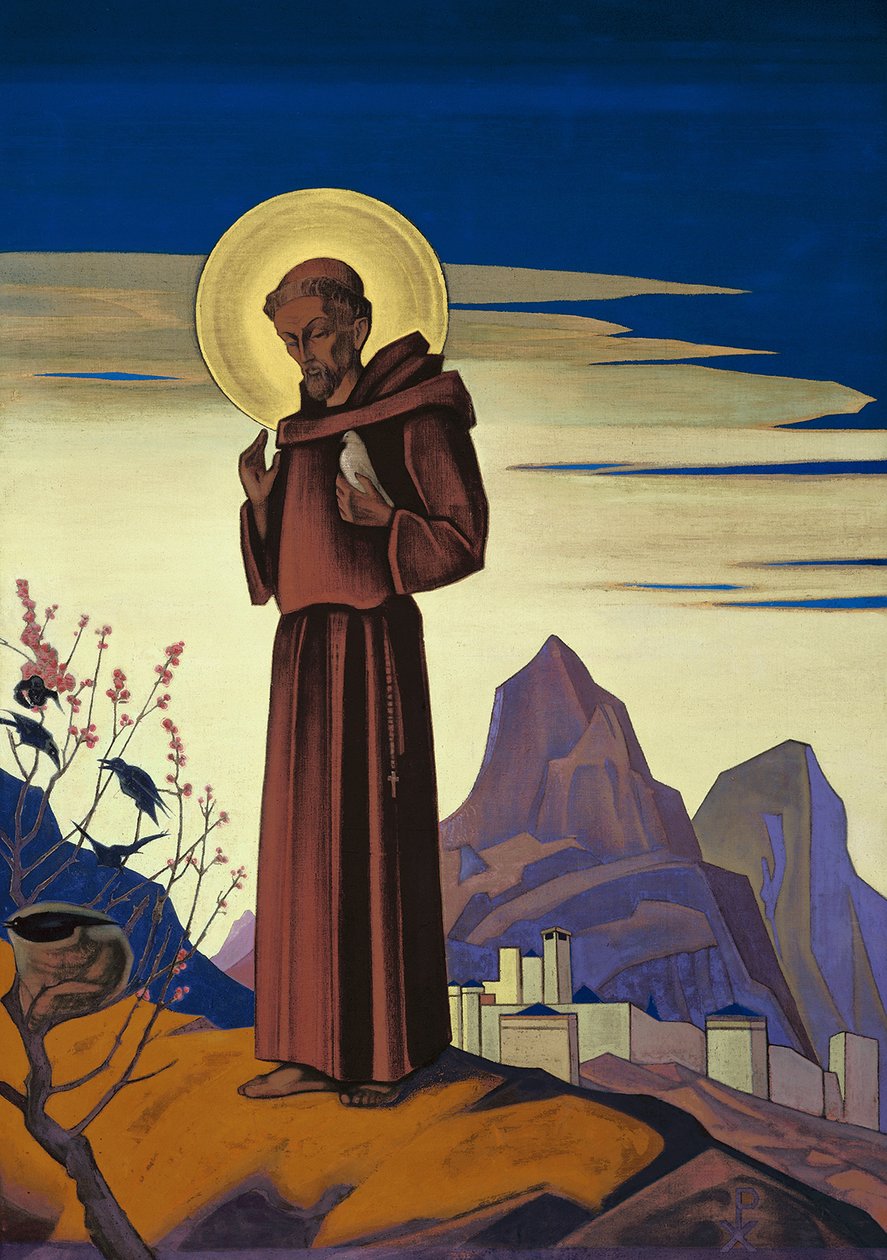 Svatý František, 1932. od Nikolai Konstantinowitsch Roerich