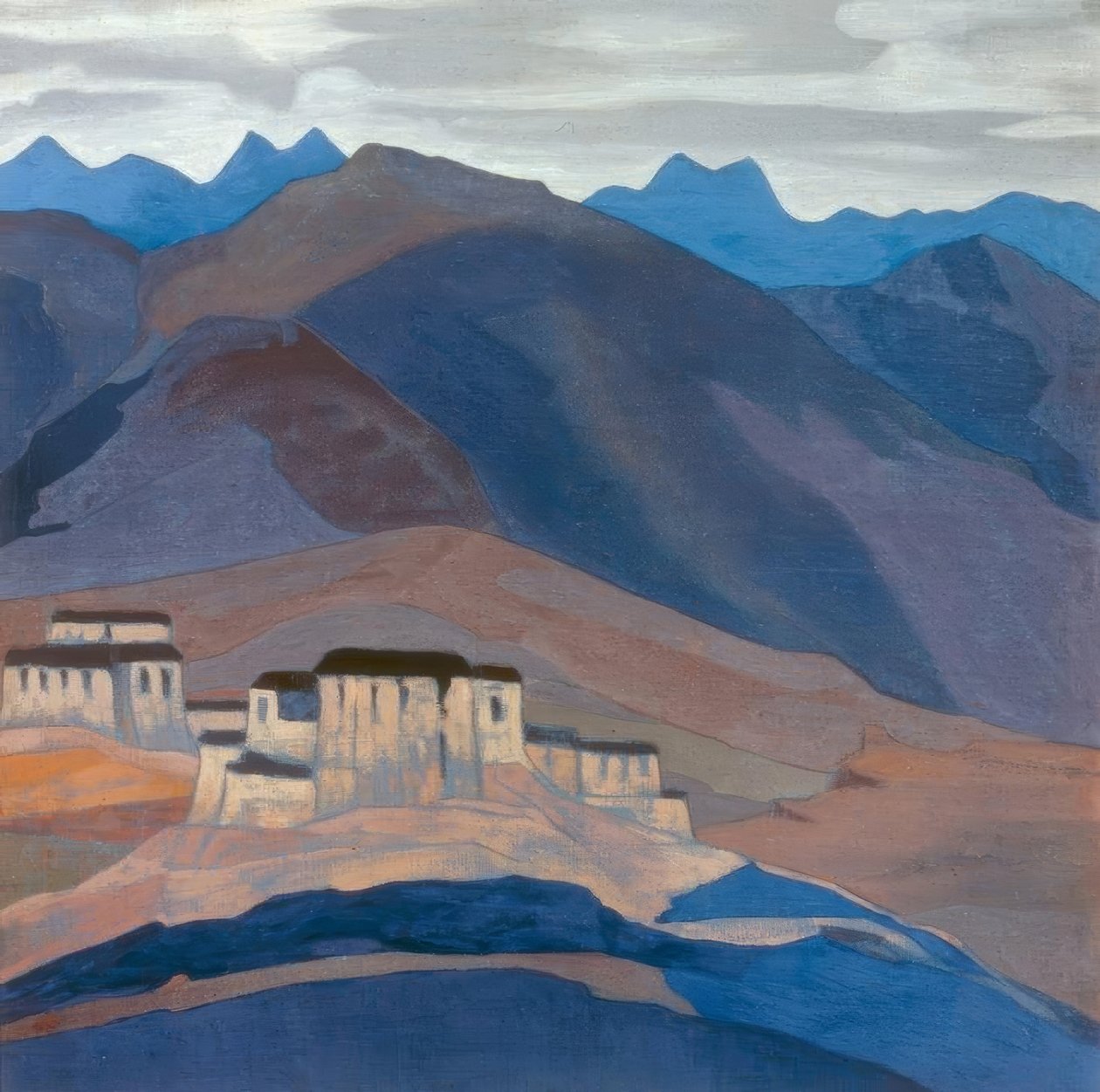 Tibetský klášter od Nikolai Konstantinowitsch Roerich