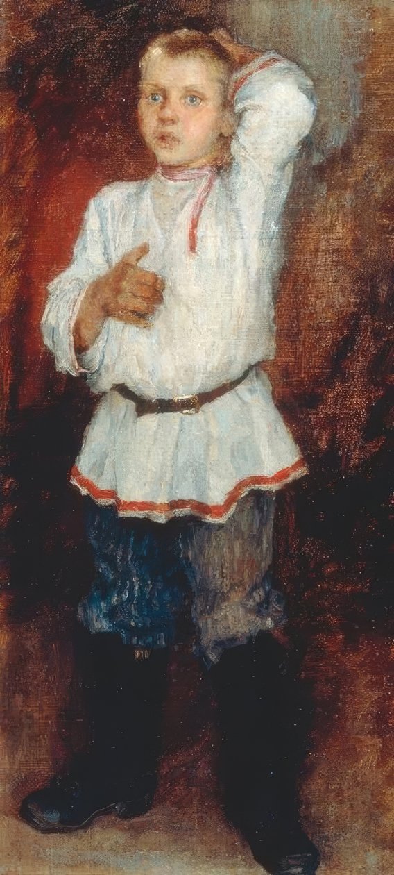Vesnický chlapec od Nikolai P. Bogdanow Bjelski